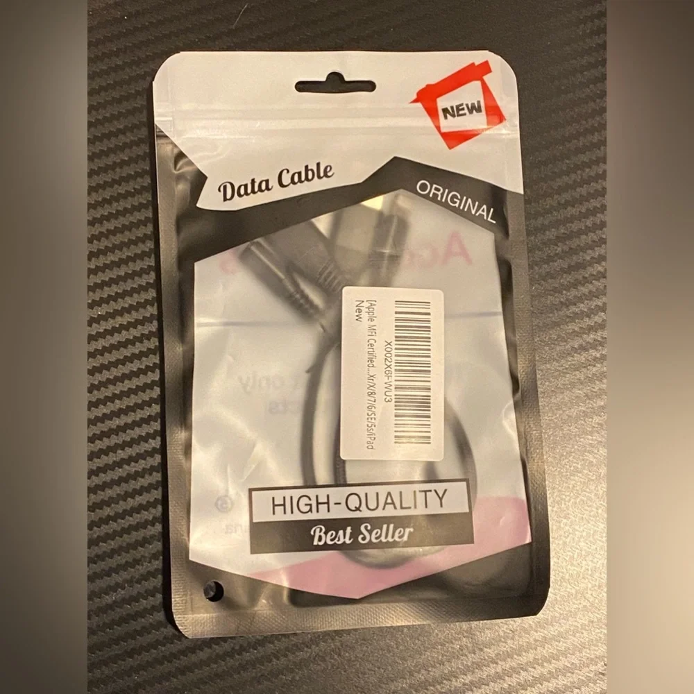 iPhone Charging Cable(2Pack 8 Inch),USB to Lightning Charger Cord for Apple